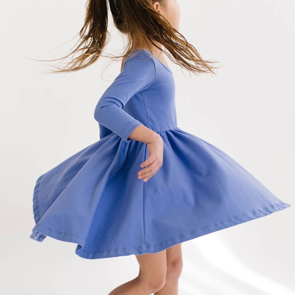 EUC alice and ames ballet dress in periwinkle blue - size 8